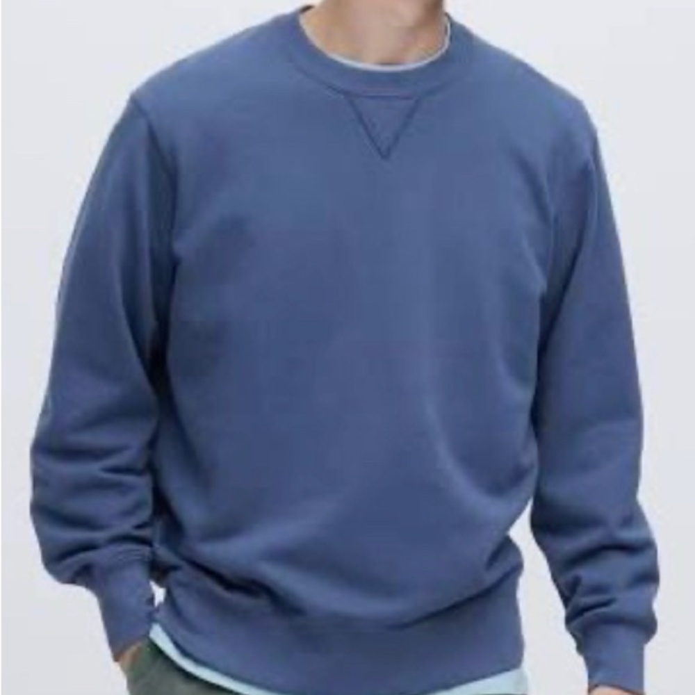 Uniqlo Royal Blue Crew Sweatshirt - Unisex